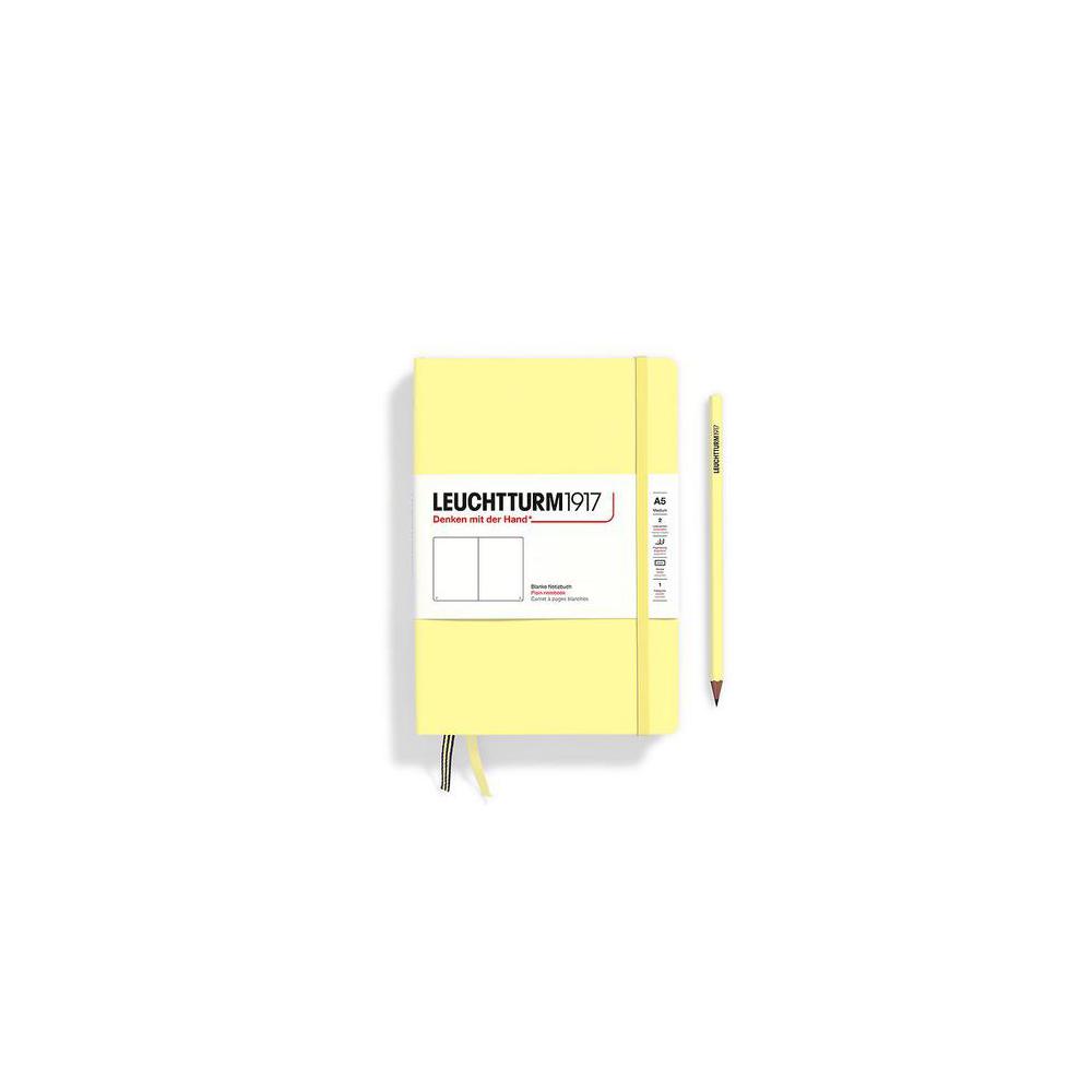 Leuchtturm, Medium, A5, Hardcover, Plain, Vanilla